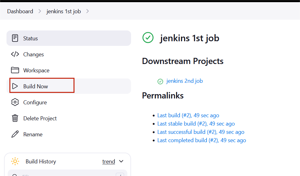How to Build a Project in Jenkins. 27 Screenshot 2024 10 26 23080011