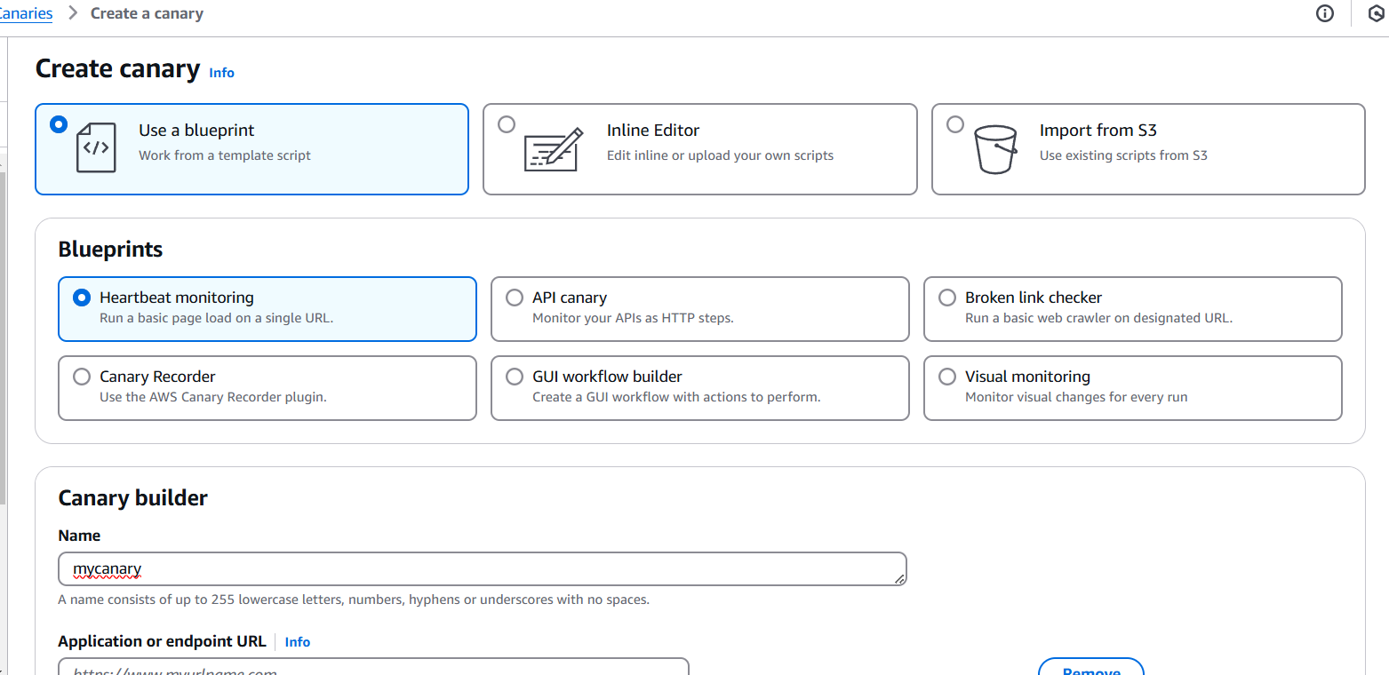 How to Set Up and Create Monitors Using Amazon CloudWatch Synthetics. 2 Screenshot 2024 12 26 050910
