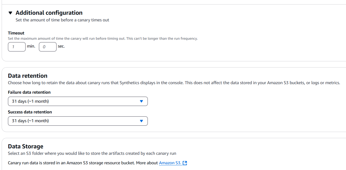 How to Set Up and Create Monitors Using Amazon CloudWatch Synthetics. 5 Screenshot 2024 12 26 051058