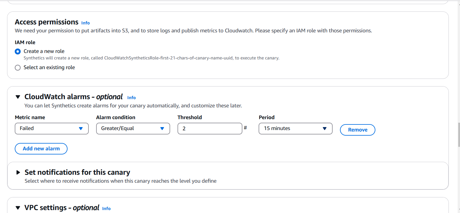 How to Set Up and Create Monitors Using Amazon CloudWatch Synthetics. 7 Screenshot 2024 12 26 051203
