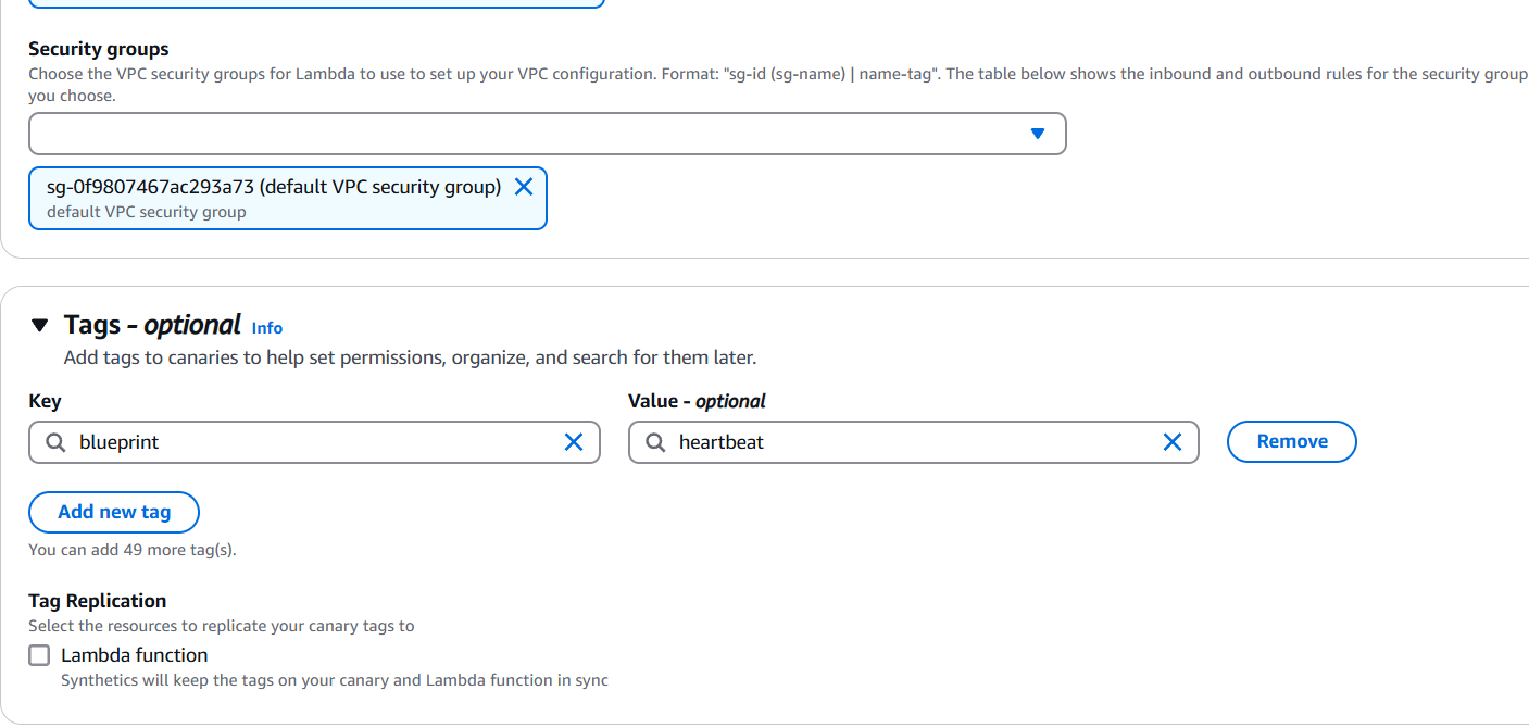 How to Set Up and Create Monitors Using Amazon CloudWatch Synthetics. 9 Screenshot 2024 12 26 051303
