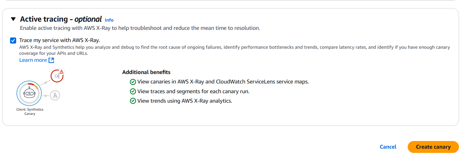 How to Set Up and Create Monitors Using Amazon CloudWatch Synthetics. 10 Screenshot 2024 12 26 051339
