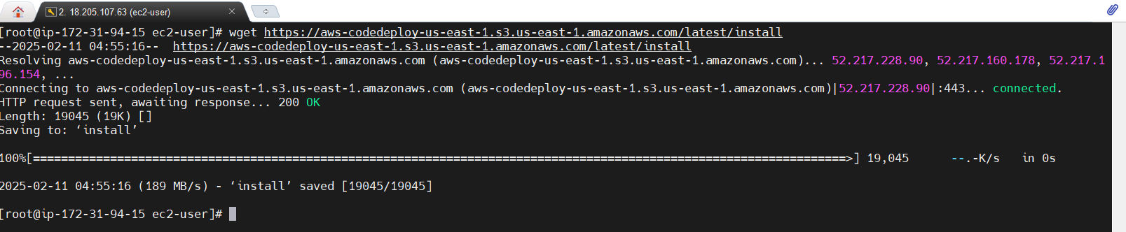 Step-by-Step Guide to Deploying a Sample WordPress Application Using AWS CodeDeploy. 9 Screenshot 2025 02 11 102530