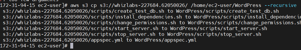 Step-by-Step Guide to Deploying a Sample WordPress Application Using AWS CodeDeploy. 14 Screenshot 2025 02 11 103450