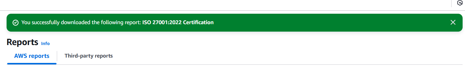 Introduction to Amazon Artifact. 5 Screenshot 2025 02 25 142718