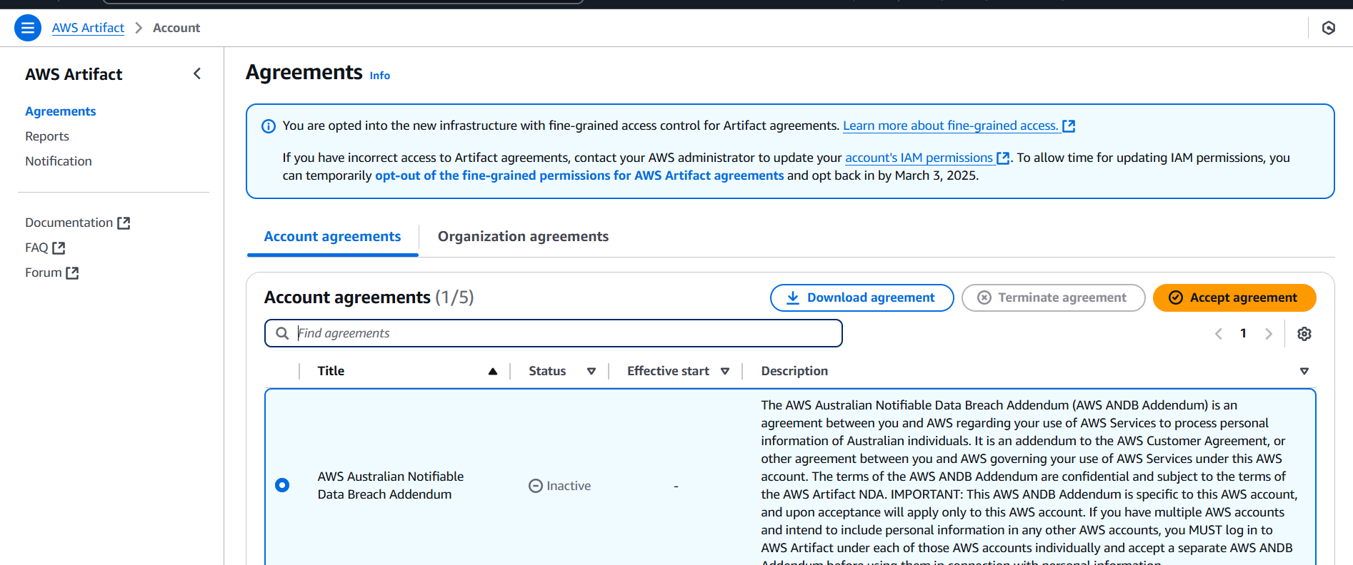 Introduction to Amazon Artifact. 8 Screenshot 2025 02 25 143644