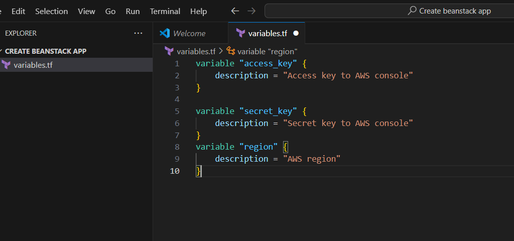 Create an Elastic Beanstalk Application using Terraform. 1 Screenshot 2025 02 28 063618