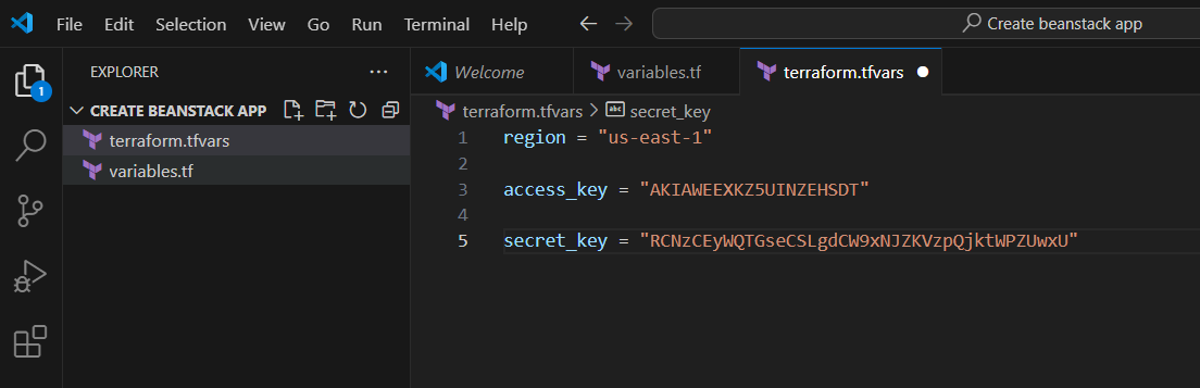 Create an Elastic Beanstalk Application using Terraform. 2 Screenshot 2025 02 28 063959