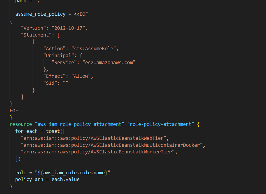 Create an Elastic Beanstalk Application using Terraform. 4 Screenshot 2025 02 28 064802