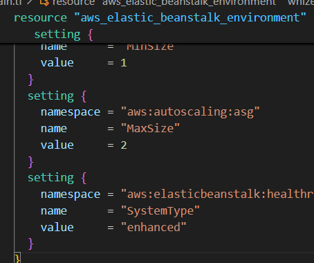 Create an Elastic Beanstalk Application using Terraform. 5 Screenshot 2025 02 28 064848
