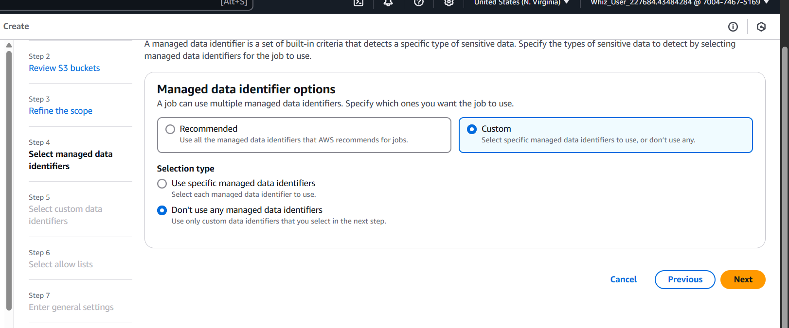Hands-On AWS Security: Spot Sensitive Data in S3 Buckets Using Macie. 8 Screenshot2025 05 12153404 ezgif.com optipng
