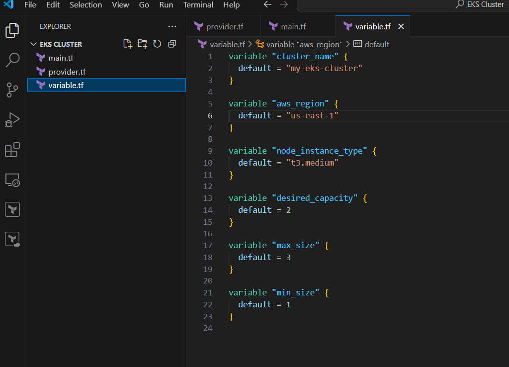 Set Up AWS EKS with Terraform and Access It via kubectl. 2 Screenshot2025 05 13105349 ezgif.com optipng