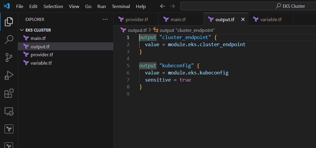 Set Up AWS EKS with Terraform and Access It via kubectl. 4 Screenshot2025 05 13105438 ezgif.com optipng